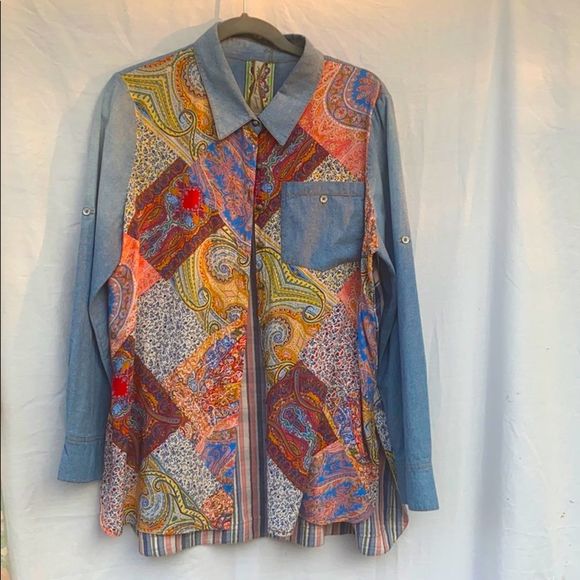 Anthropology Aratta Silent Journey Woman’s Shirt - Picture 2 of 8